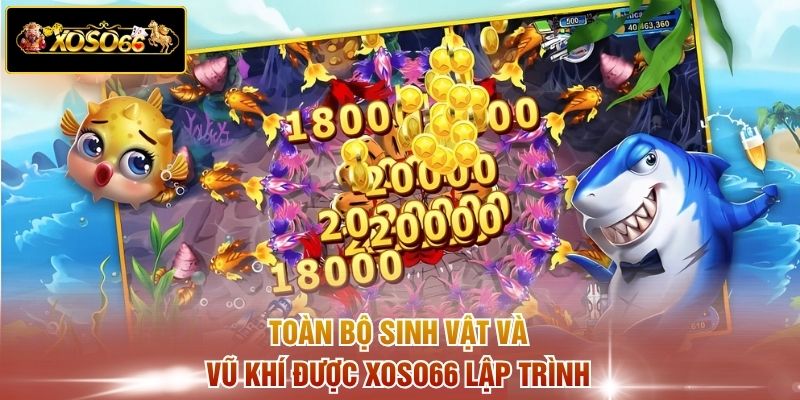 Toàn bộ sinh vật và vũ khí được XOSO66 lập trình